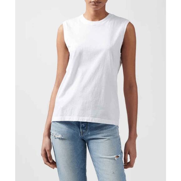 ATM Anthony Thomas Melillo Tops - ATM Anthony Thomas Melillo Women White Classic Jersey Sleeveless Boy Tee Size XS